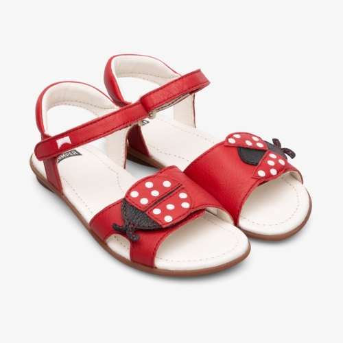 Camper Twins Kids Sandals US-90664 Red Sale USA